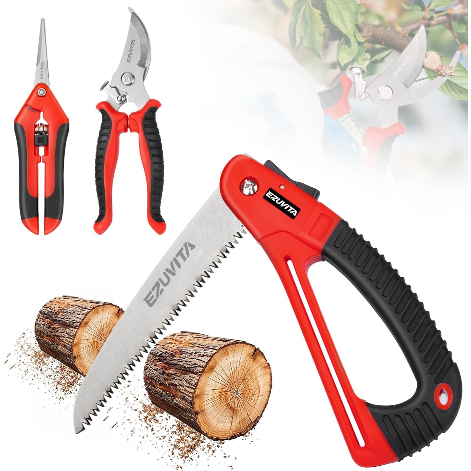 Gardening Tools Images - Gardening Folding Saw with Pruner and