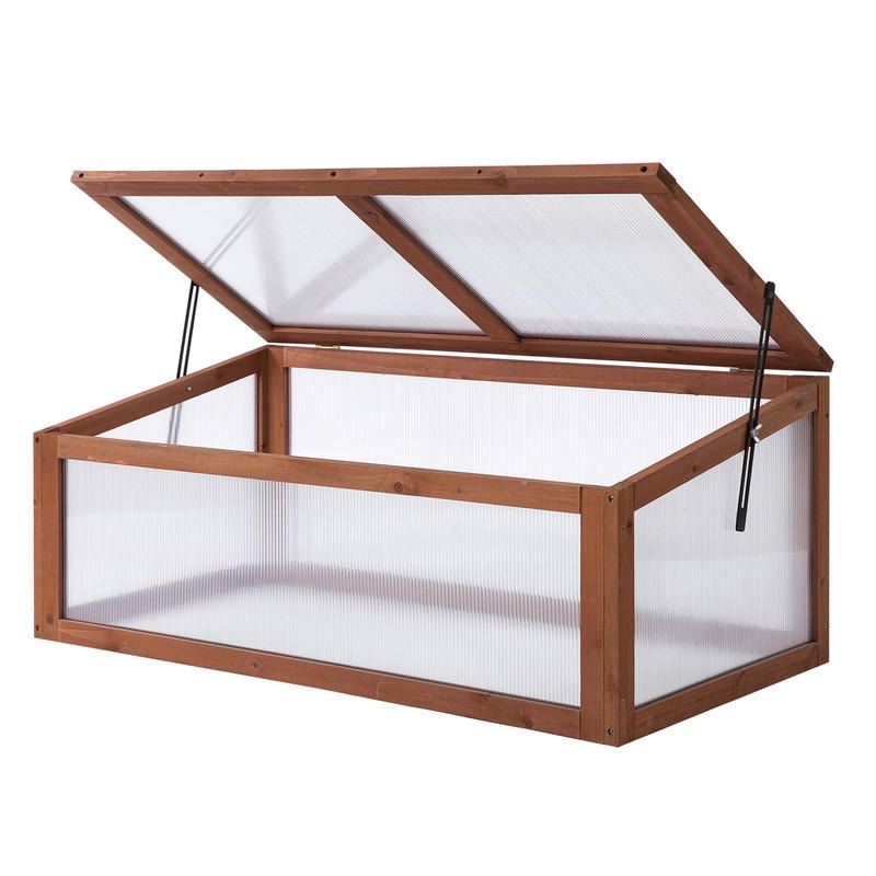 Greenhouse Mini Indoor - Wooden Cold Frame Greenhouse, Mini Greenhouse