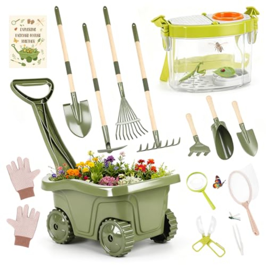 Gardening Tools 2 Year Old - Gardening Tools and Bug Catcher Kit