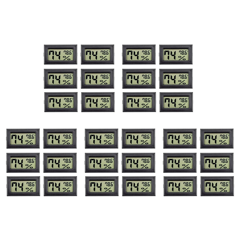 Greenhouse Mini Indoor - B97A-30Pack Mini Hygrometer Indoor Humidity Meter