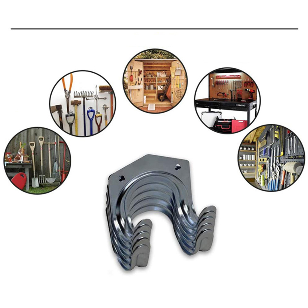Gardening Tools Holder - 5pcs Metal Hanger Holder Storage Wall