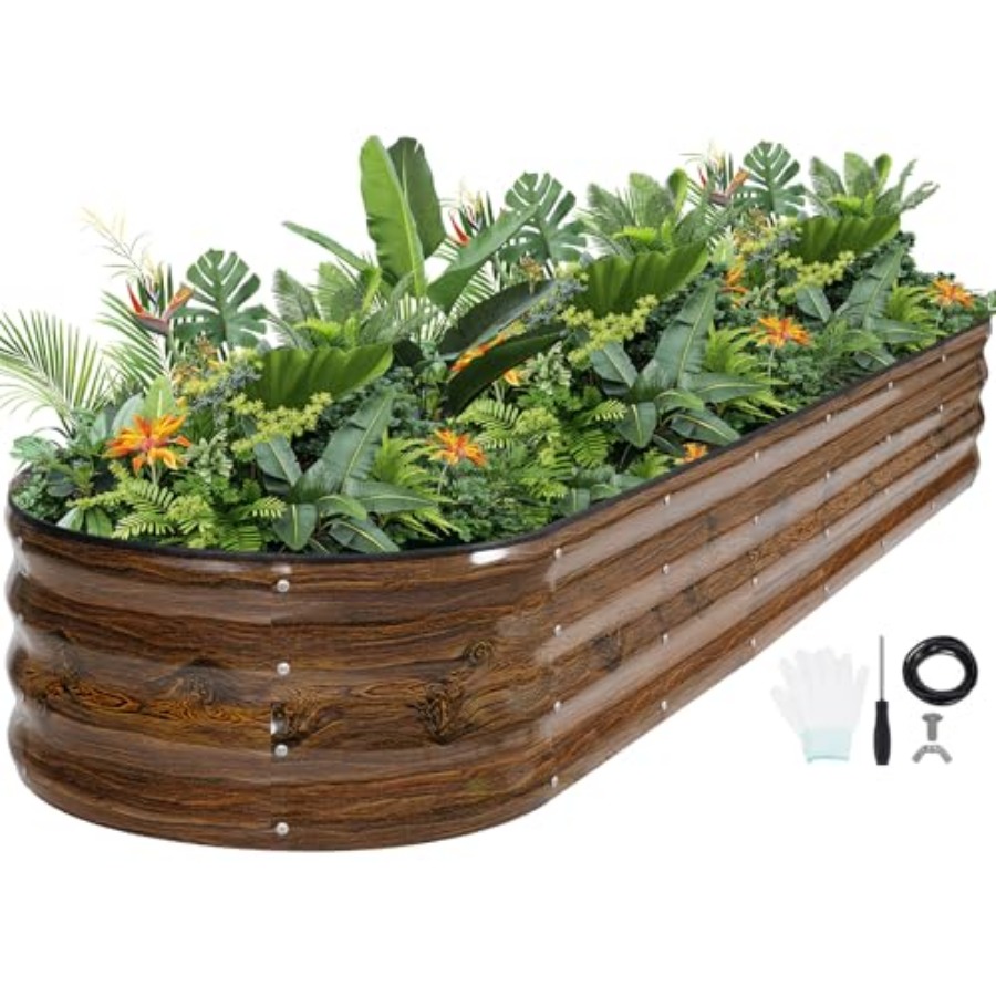 Gardening Tools B&Q - Raised Garden Beds - 8x2x1ft Galvanized
