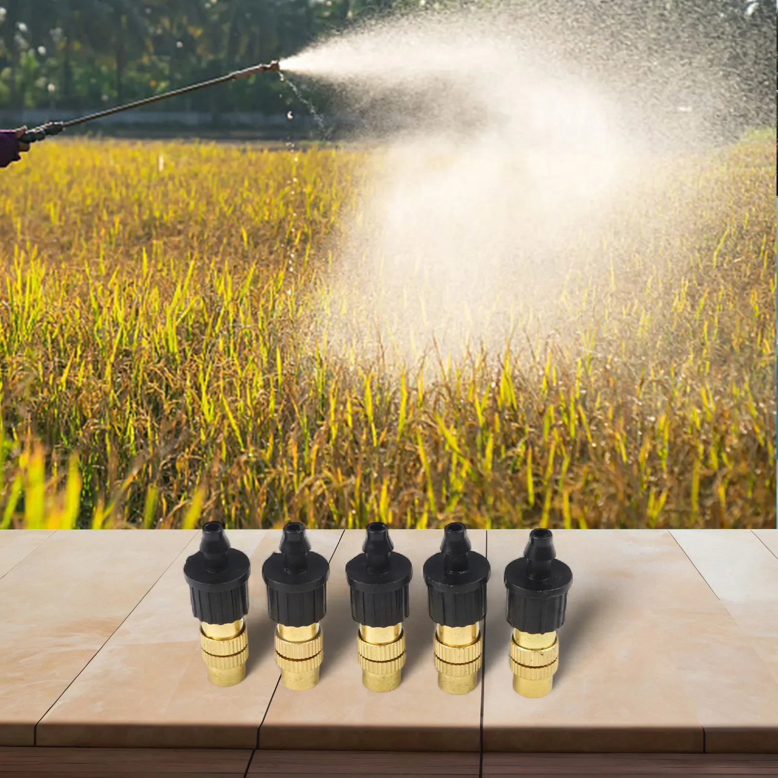 Gardening Tools Picture - Outdoor Gardening Adjustable Misting Nozzles Outdoor