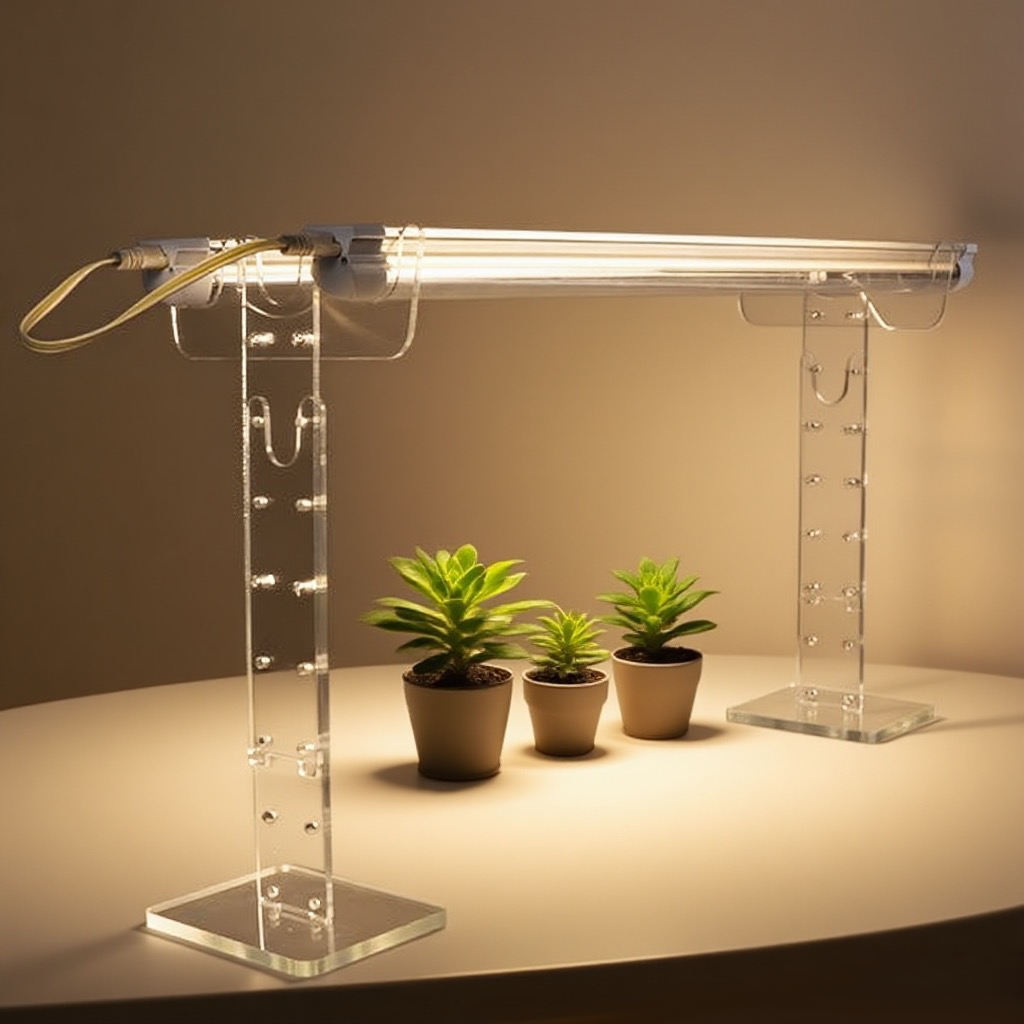 Gardening Tools Holder - Adjustable Grow Light Stand Rack Plant