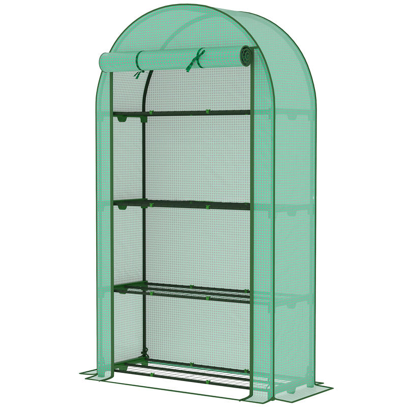 Greenhouse Mini Indoor - Outsunny Mini Greenhouse, Portable Greenhouse with