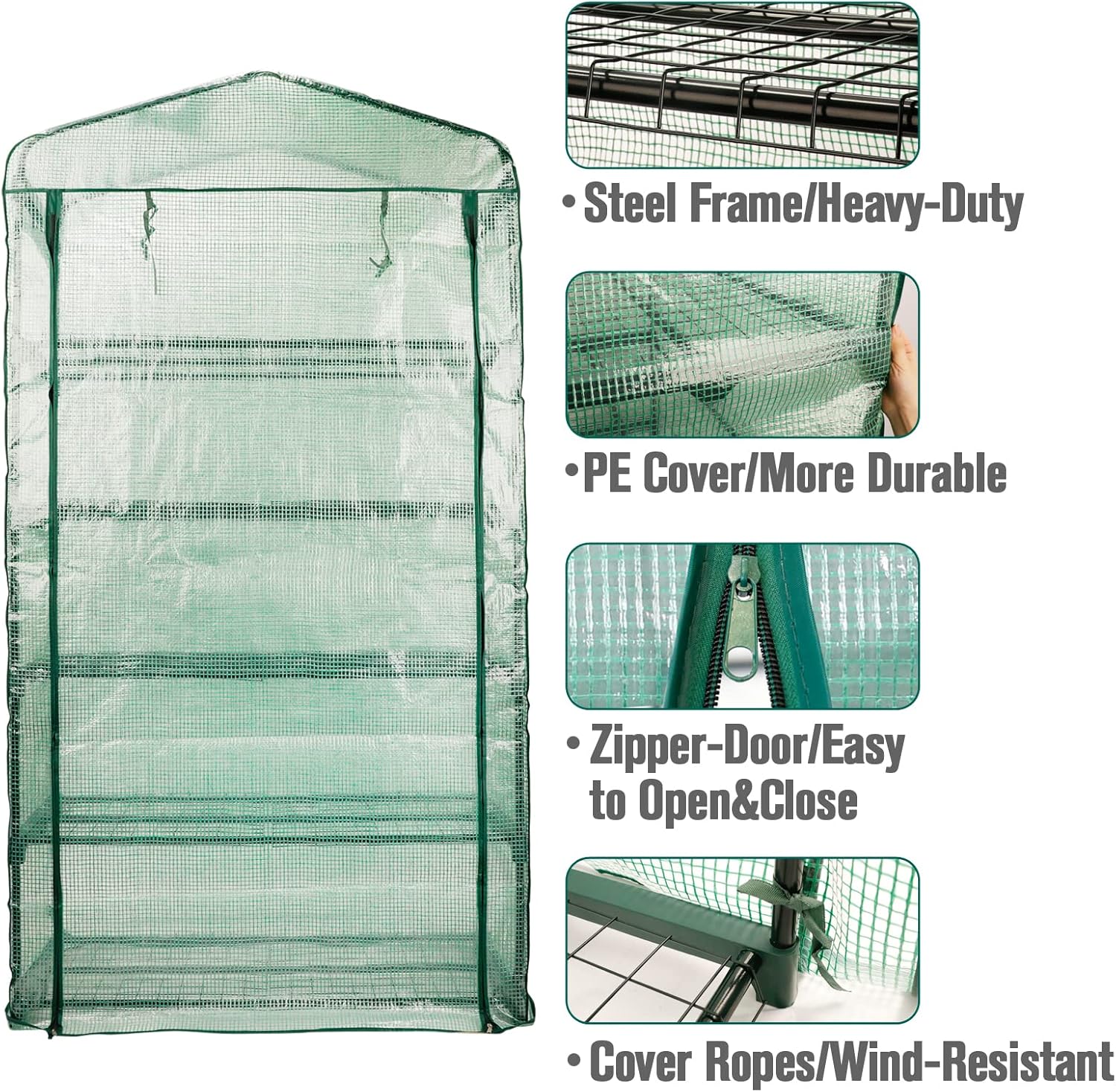 50% Extra Wide Mini Greenhouse - Greenhouse Mini Indoor recension och pris