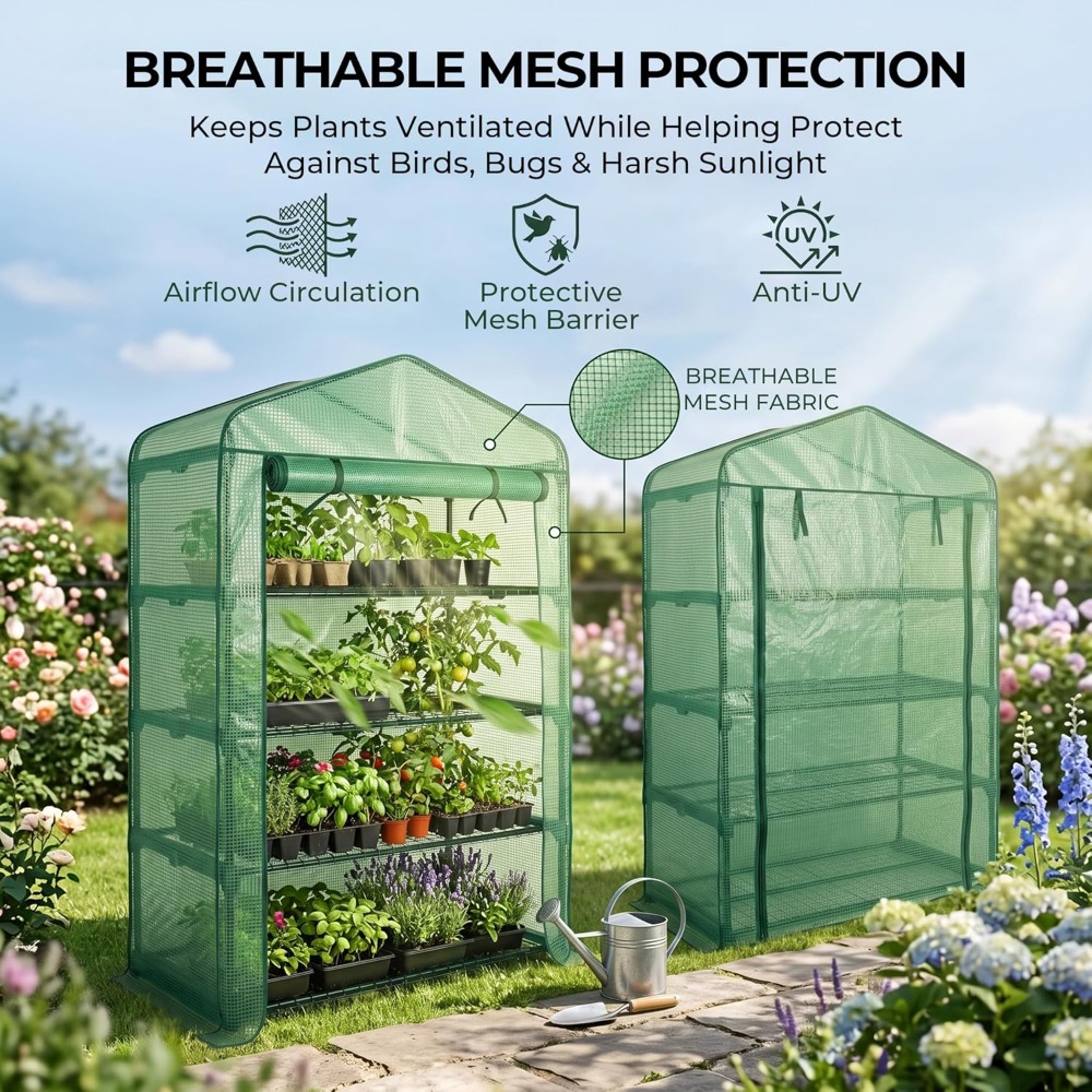 50% Extra Wide Mini Greenhouse - Greenhouse Mini Indoor recension och pris
