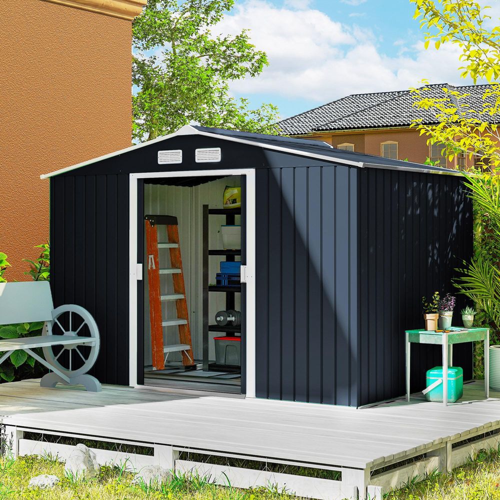 9 x 6 Outdoor Storage Shed, Ga - Gardening Tools B&Q recension och pris