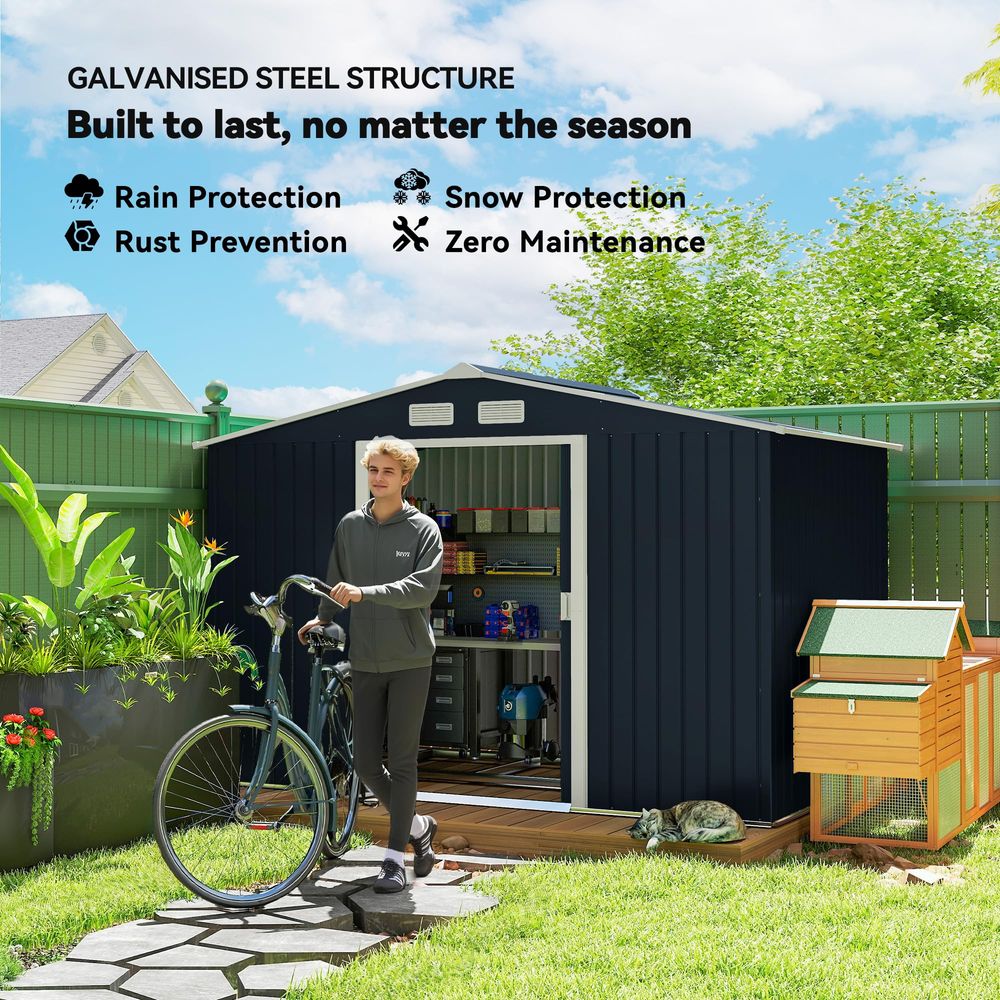 9 x 6 Outdoor Storage Shed, Ga - Gardening Tools B&Q recension och pris
