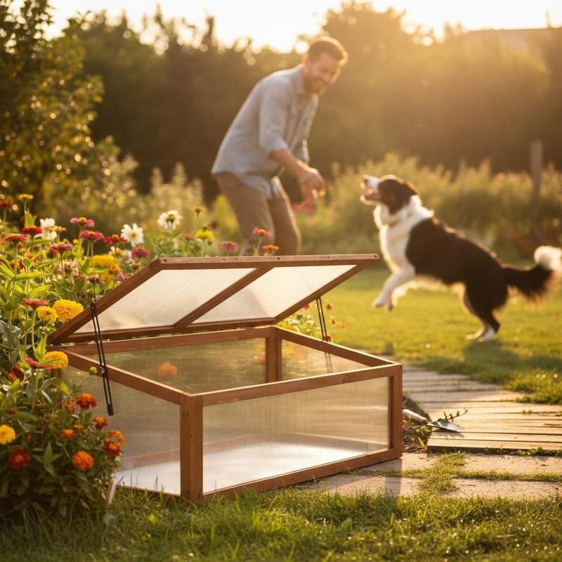 Wooden Cold Frame Greenhouse,  - Greenhouse Mini Indoor recension och pris