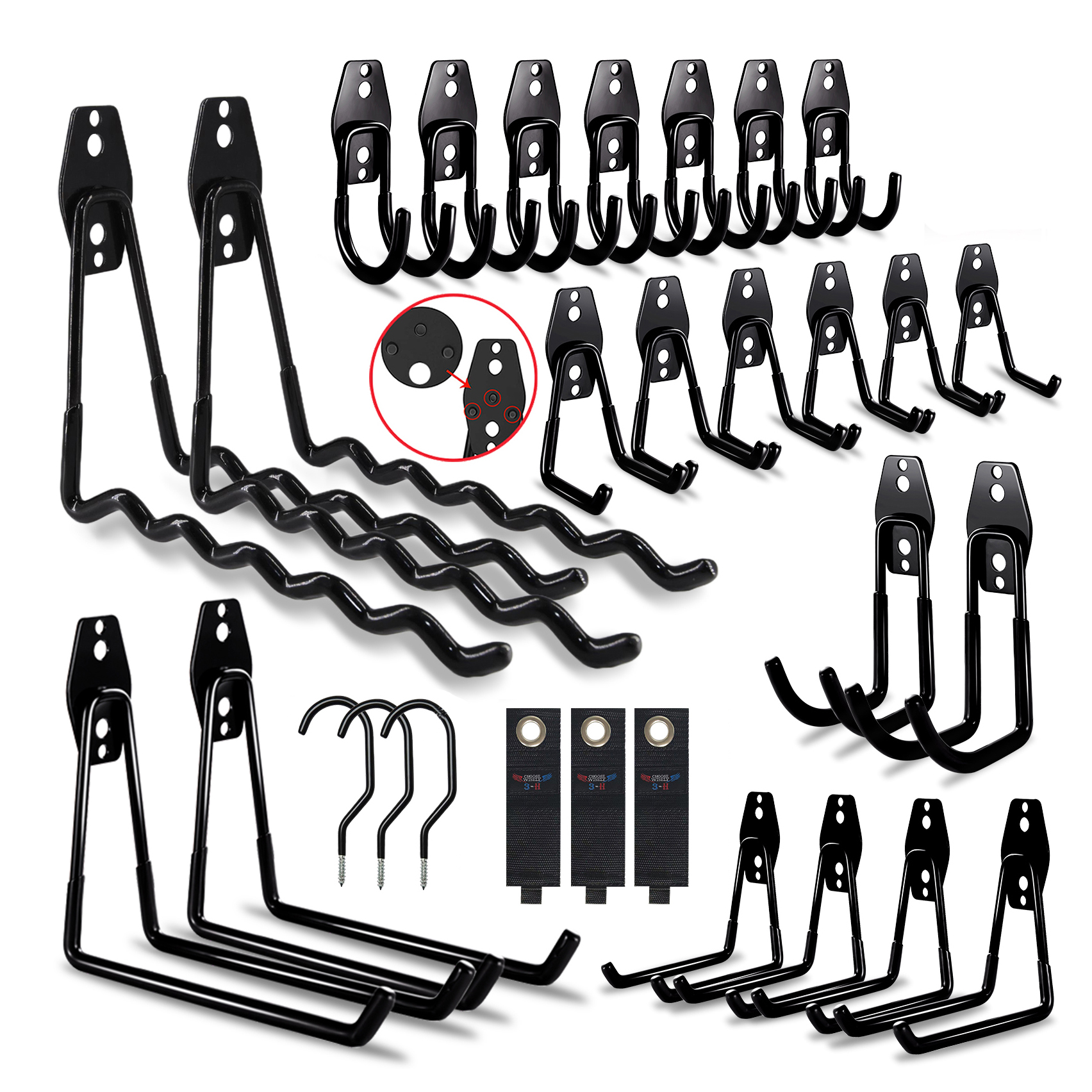 Heavy Duty Metal Hook Garage O - Gardening Tools Holder recension och pris