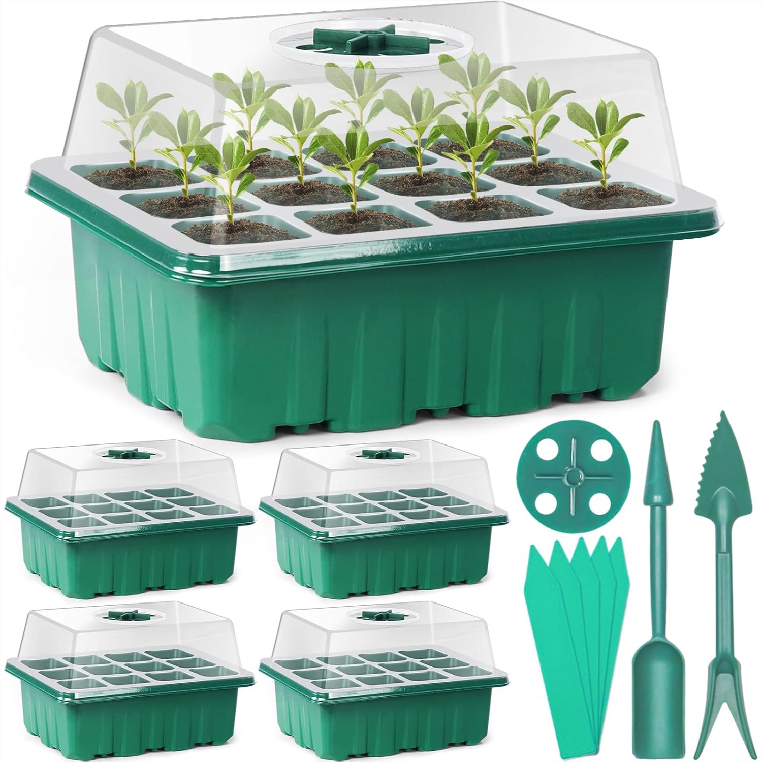 Seed Starter Tray Kit 60 Cells - Gardening Tools Images recension och pris