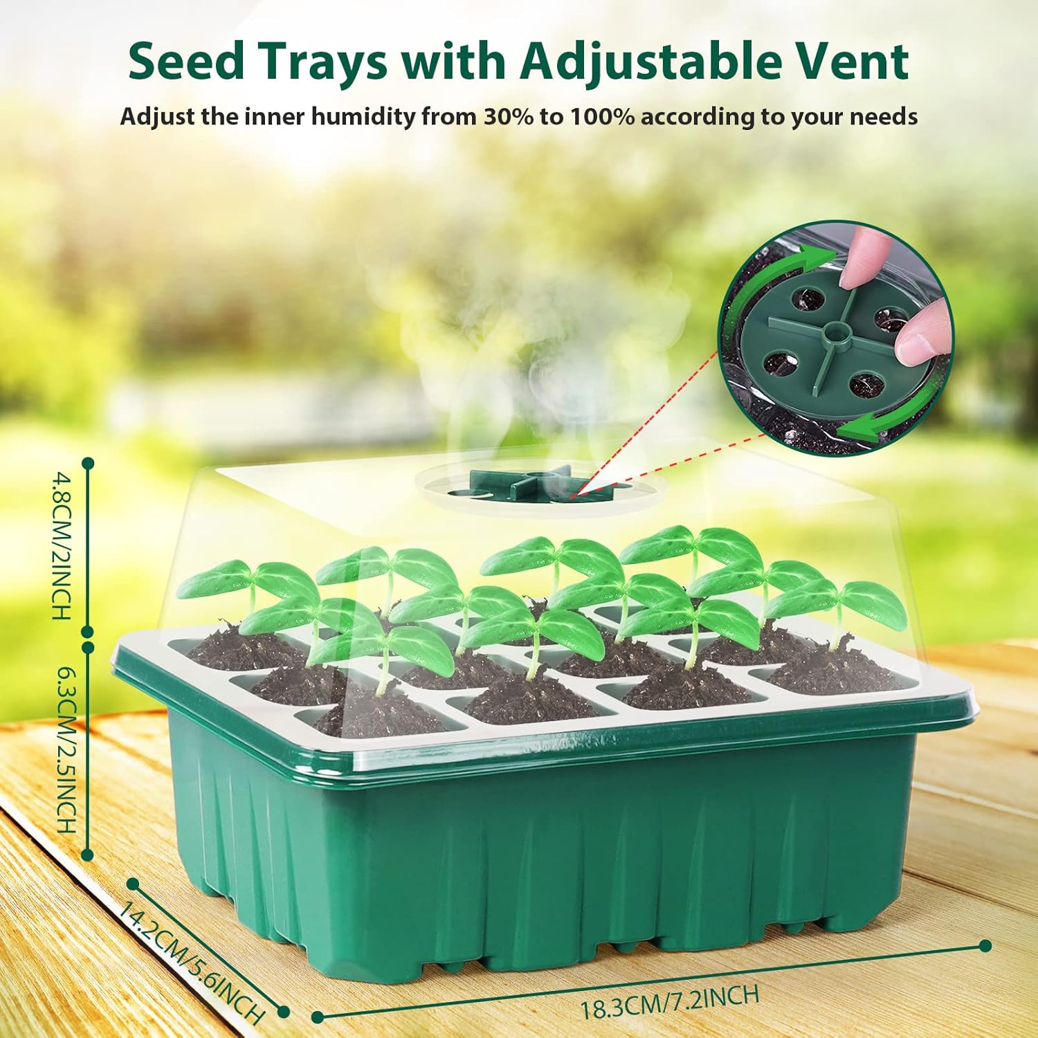 Seed Starter Tray Kit 60 Cells - Gardening Tools Images recension och pris