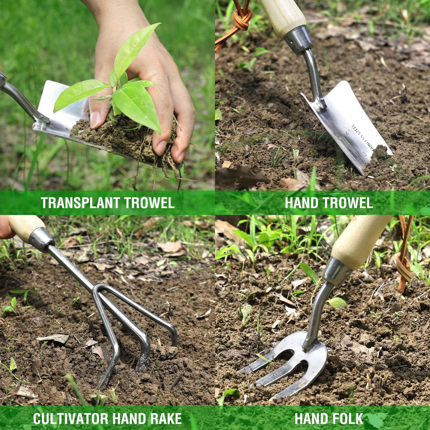 Garden Tools Set, 8 Piece Stai - Gardening Tools Images recension och pris