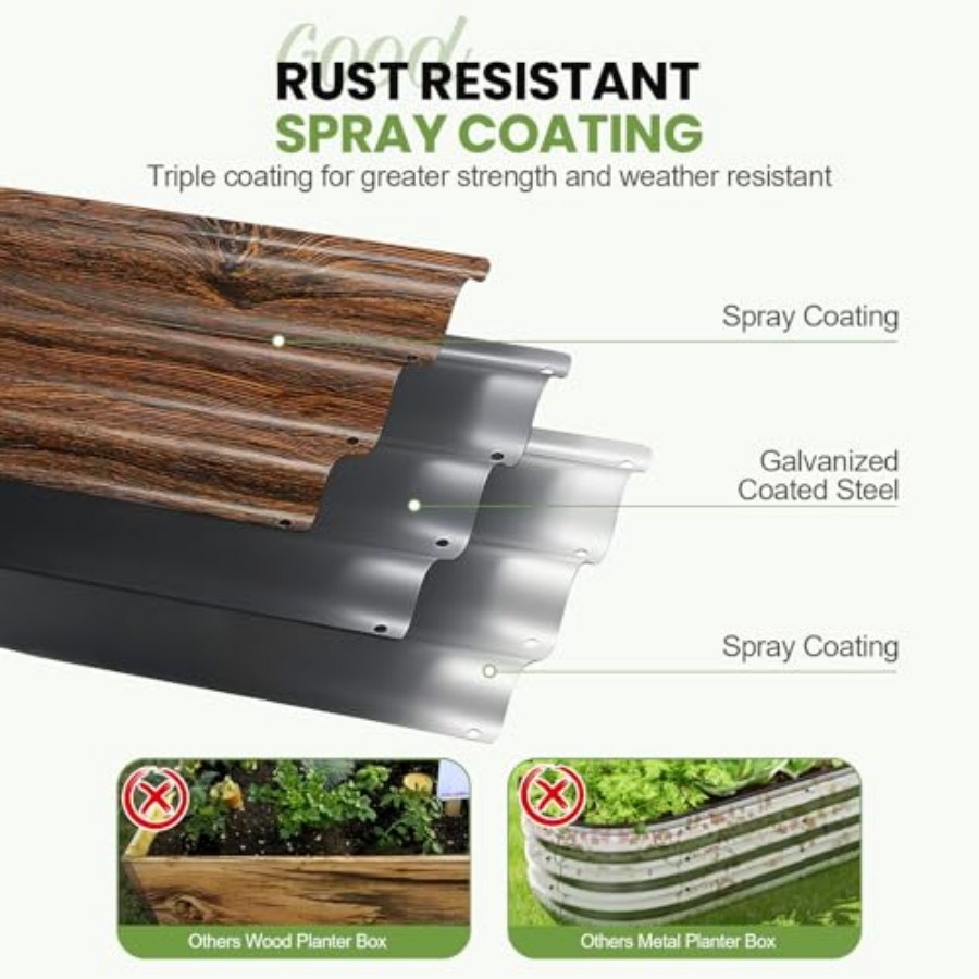 Raised Garden Beds - 8x2x1ft G - Gardening Tools B&Q recension och pris
