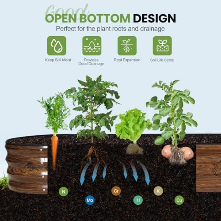 Raised Garden Beds - 8x2x1ft G - Gardening Tools B&Q recension och pris