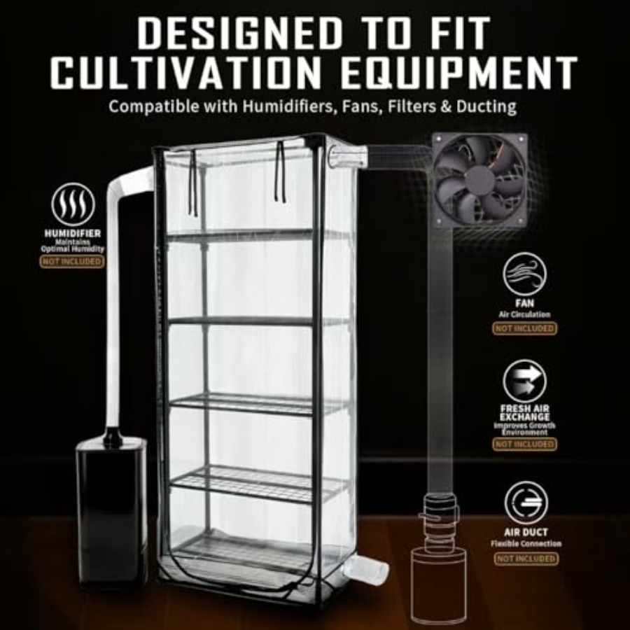 Mushroom Grow Tent for Indoor  - Greenhouse Mini Indoor recension och pris
