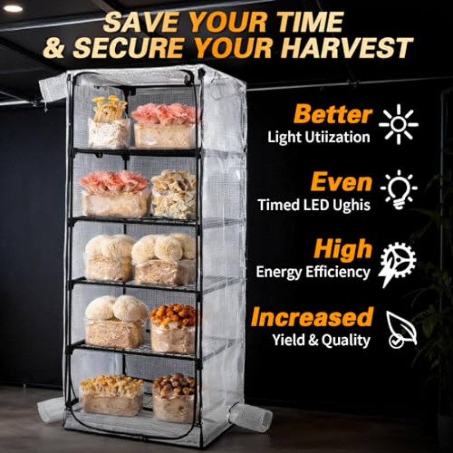 Mushroom Grow Tent for Indoor  - Greenhouse Mini Indoor recension och pris