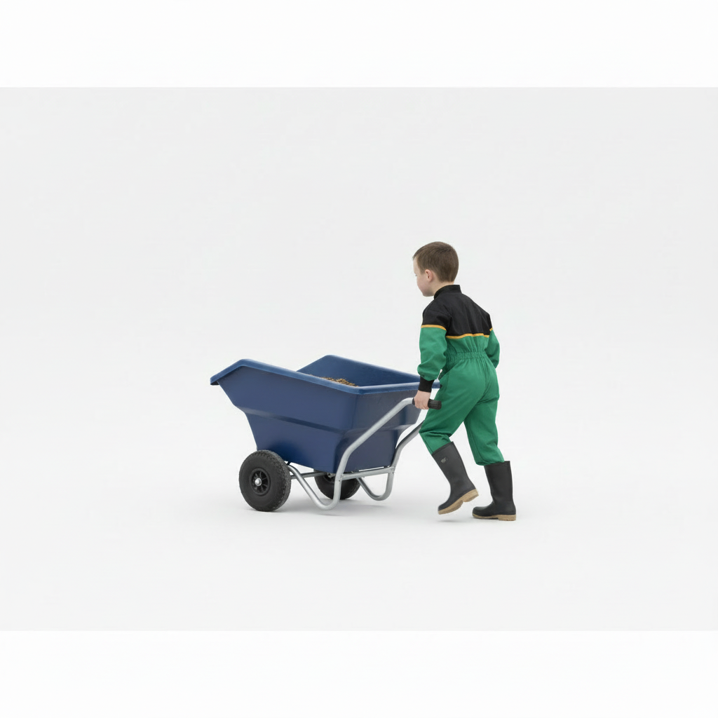 125 L Steel Tipping Wheelbarro - Junior Gardening Tools recension och pris