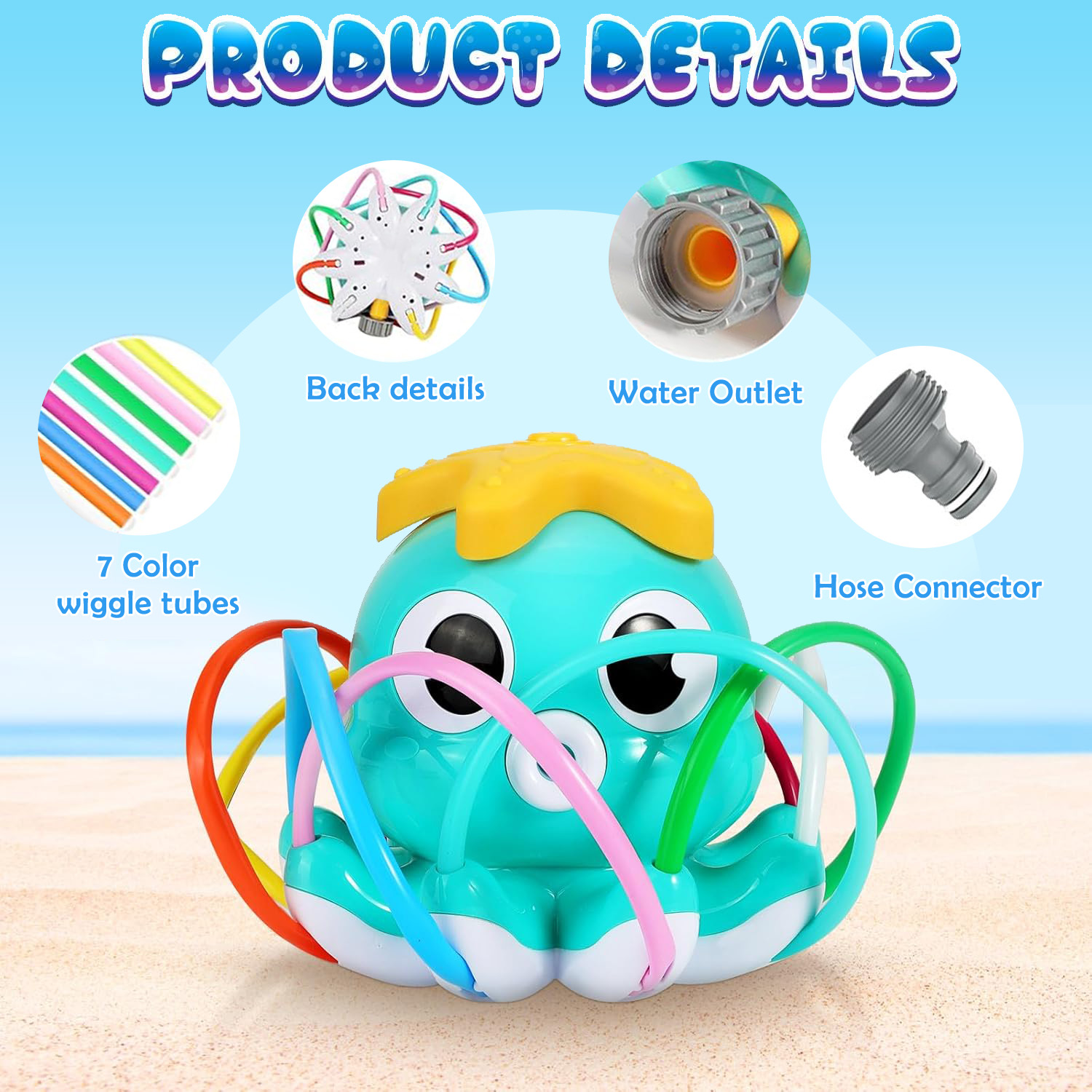 Octopus Sprinkler Water Spray  - Gardening Tools 2 Year Old recension och pris