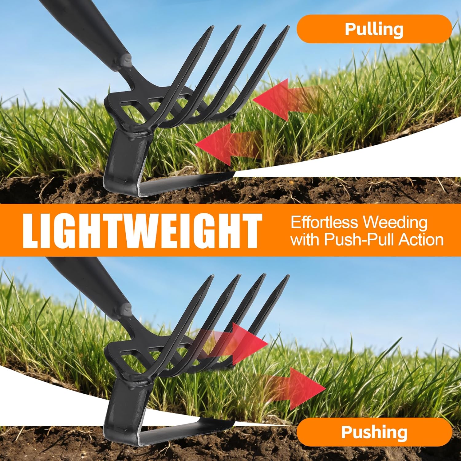 Garden Hoe, 62 Inch Weed Tool, - Gardening Tools Images recension och pris