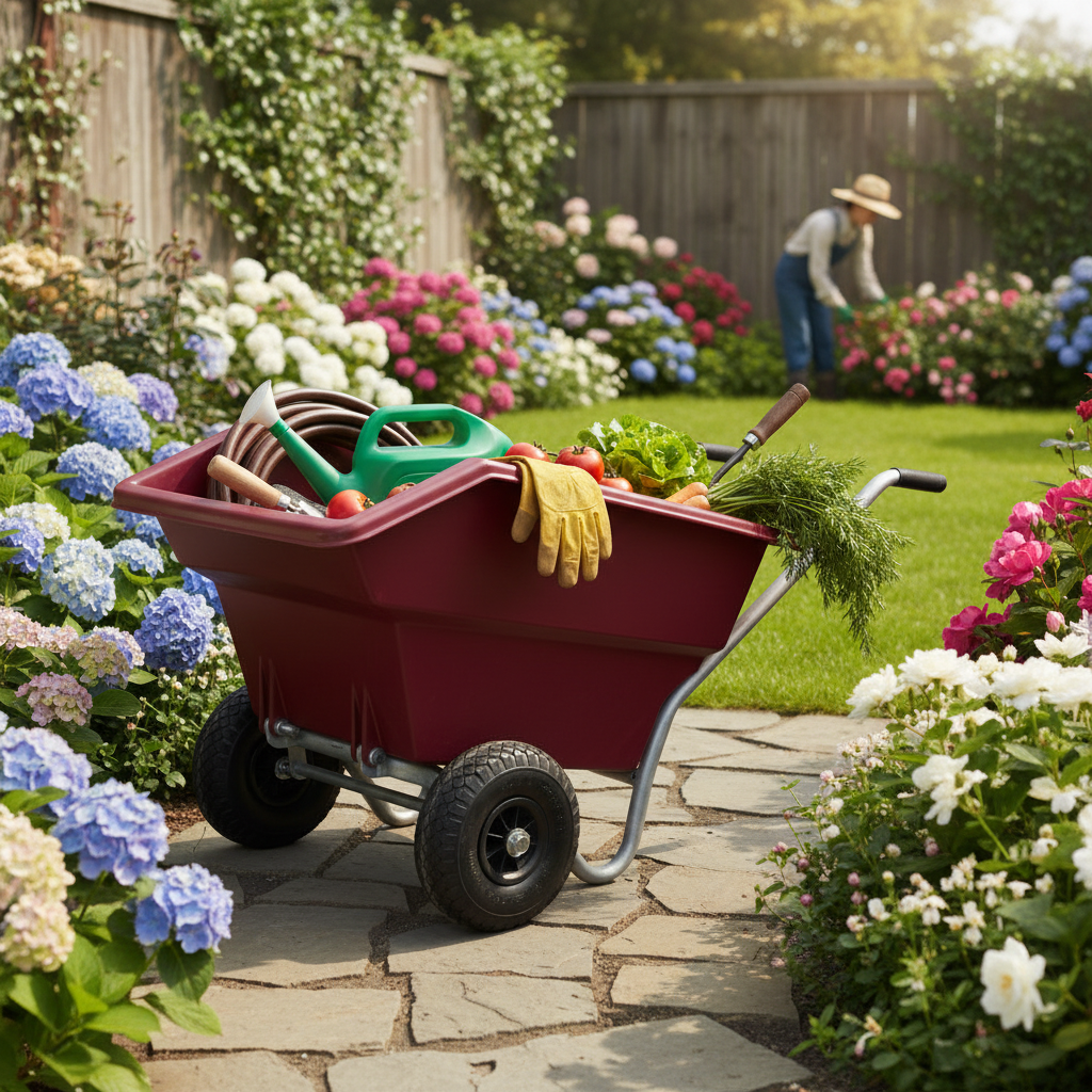 125 L Steel Tipping Wheelbarro - Junior Gardening Tools recension och pris