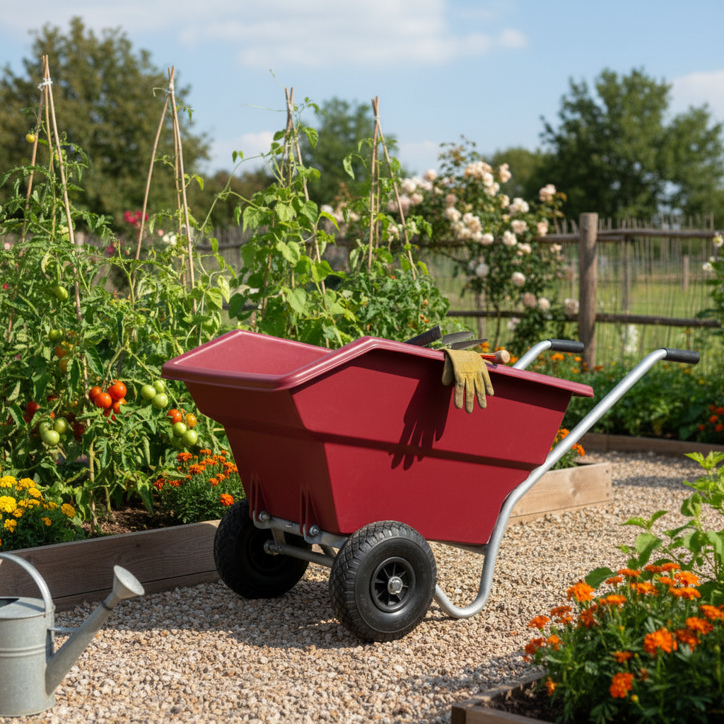 125 L Steel Tipping Wheelbarro - Junior Gardening Tools recension och pris