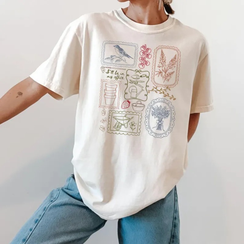 Country Style Print T-Shirt Wo - Junior Gardening Tools recension och pris