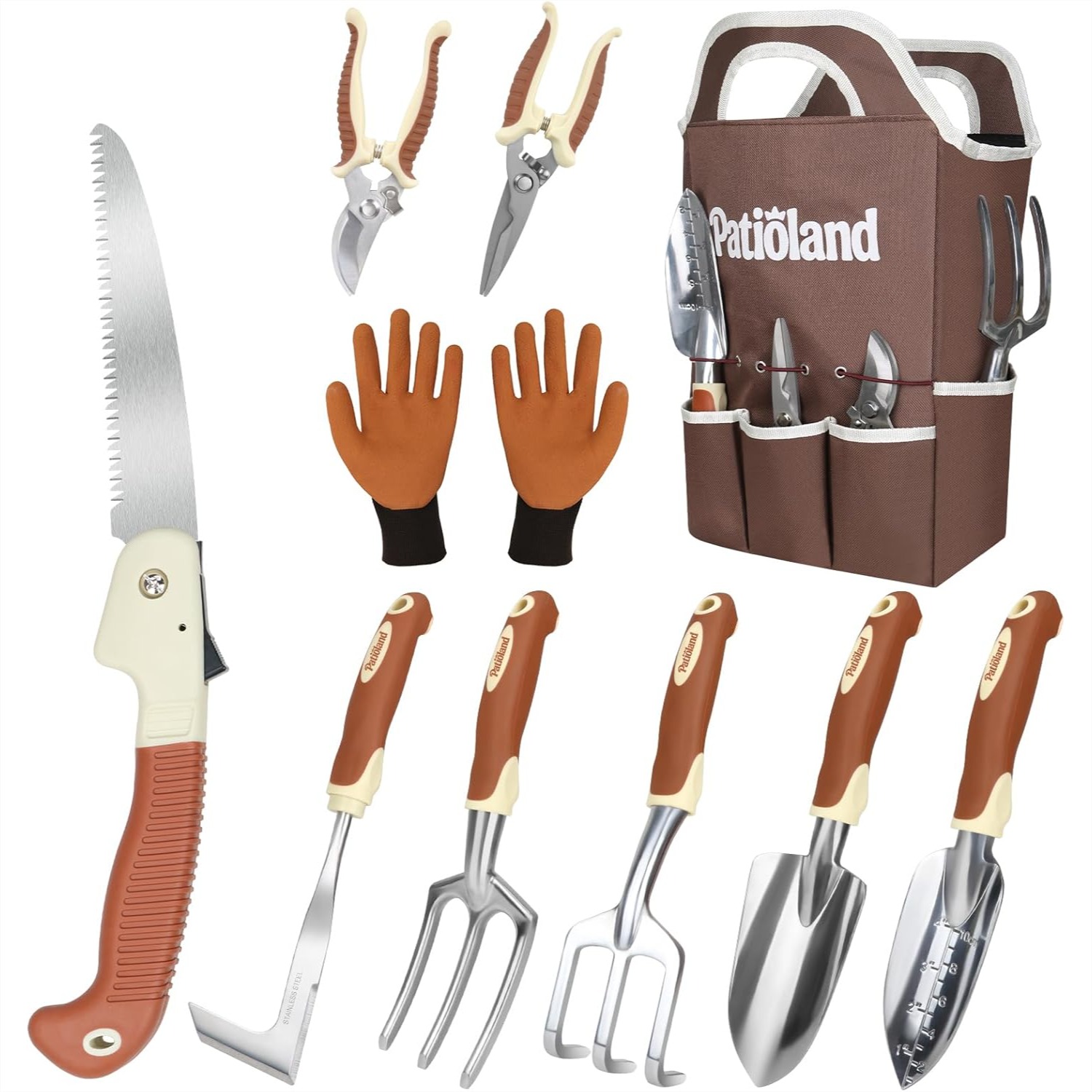 10-Piece Garden Tool Set with  - Gardening Tools Images recension och pris
