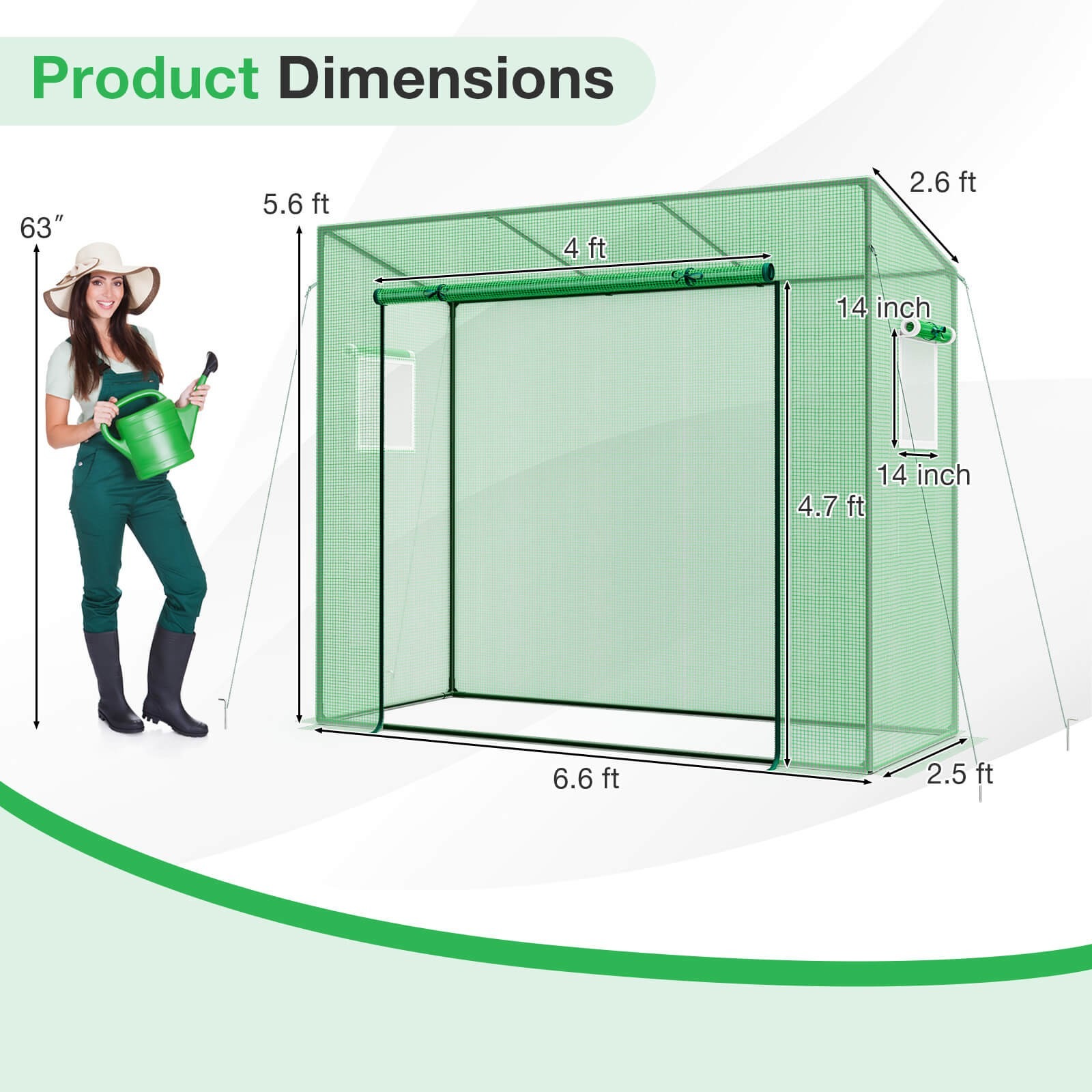 Portable Mini Greenhouse w/PE  - Greenhouse Mini Indoor recension och pris
