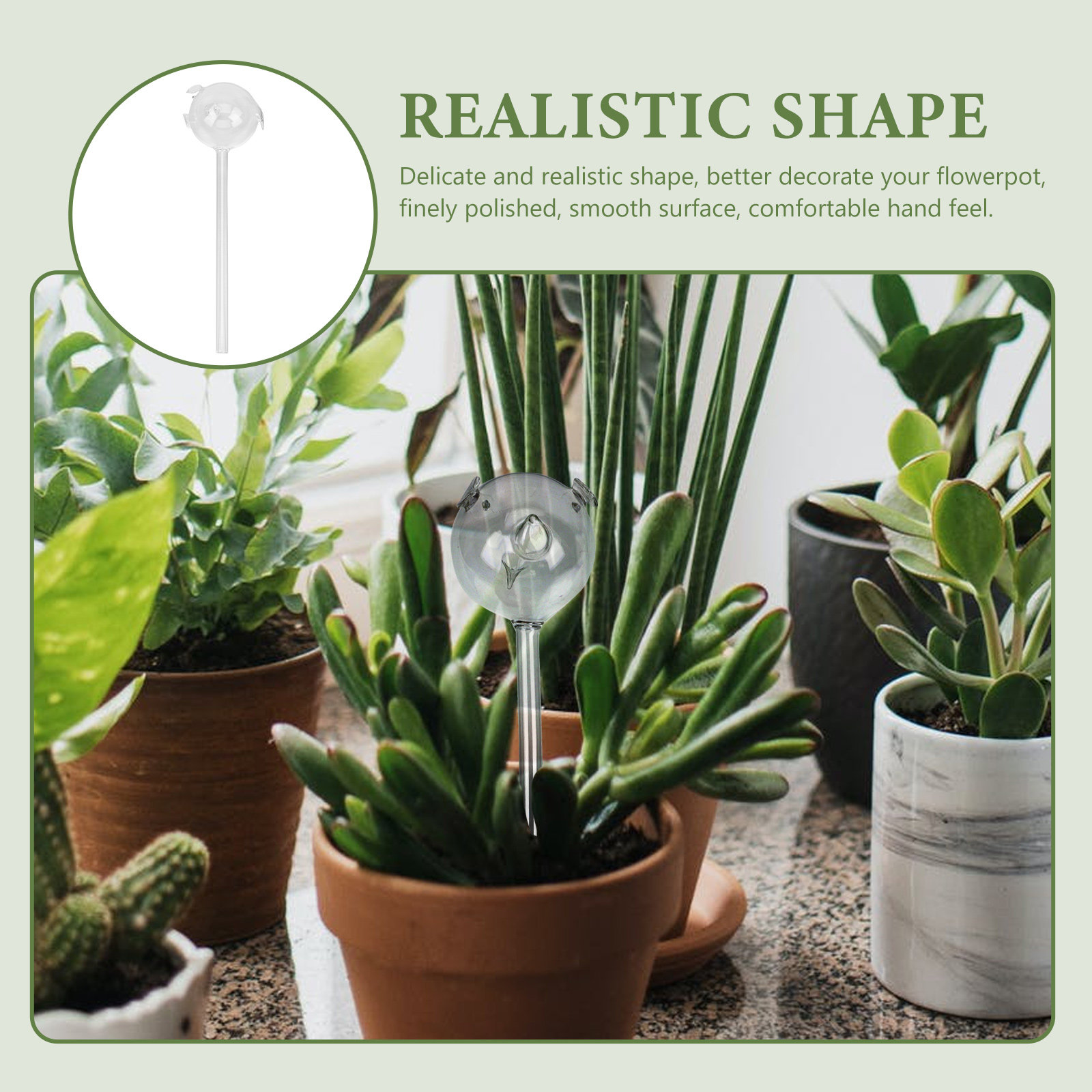 Animal Shape Glass Automatic D - Automatic Plant Waterer recension och pris
