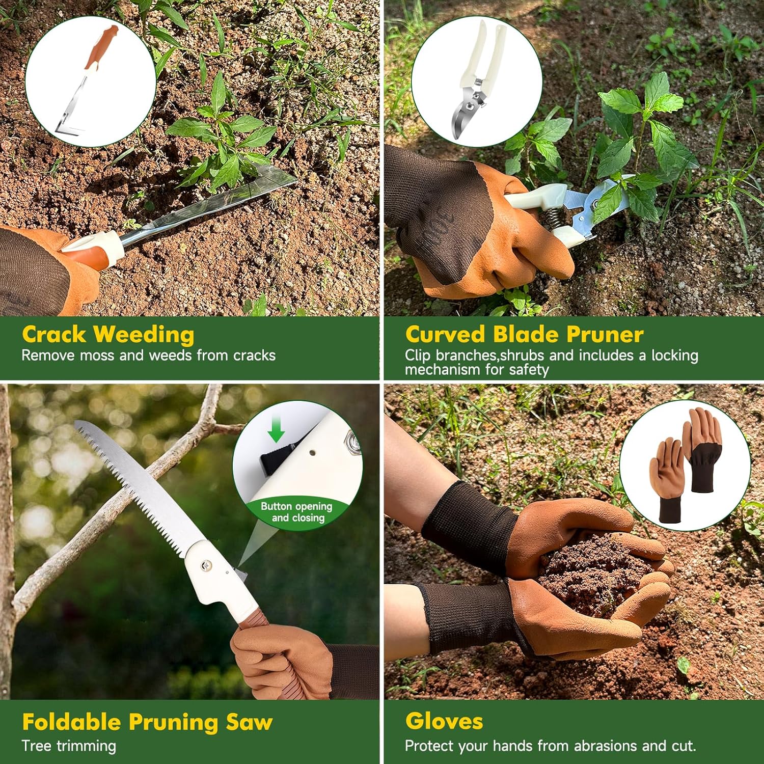 10 Pcs Heavy Duty Garden Tool  - Gardening Tools Images recension och pris